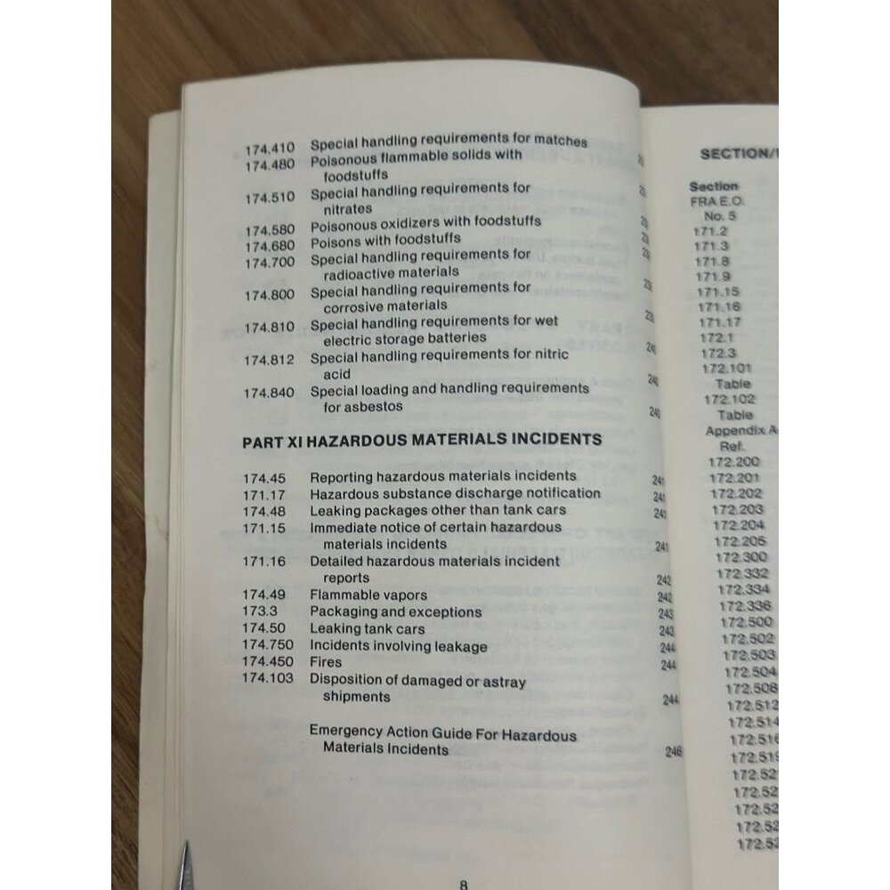 Hazardous Materials Regulations Excerpted For Railroad Employees BE Pamphlet 20 - Picture 6 of 16